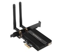 Yusat PCI-E à NGFF M.2 WiFi Wireless Module Key-E WiFi Wireless Bluetooth Adapter Carte avec Dissipateur de Chaleur Noir pour PC