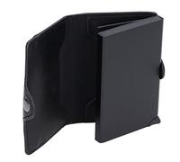 Yusat Porte-cartes de crédit de grande capacité, petit étui pour cartes de visite portable noir clair pour voyages d'affaires, voyages et fêtes, Par défaut.