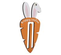 Yusat Porte-Monnaie en Forme de Carotte, Porte-Carte Cadeau de Pâques, Monnaie de Pâques, Portable, Lapin, Carotte, Bois de Pin, Plat et Léger avec Motifs de Lapin et (Orange)