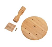 Yusat Support de Rangement de Fil en Bois, 8 Bobines, Support de Canette en Bois de Hêtre avec Mini épingles pour Couture, Quilting, Broderie, Organisation Artisanale
