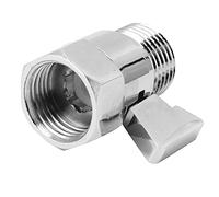 Yusat Vanne D'arrêt de Douche en Laiton G1/2, Régulateur de Débit D'eau, Vanne de Contrôle de Débit avec Cartouche en Céramique Anti-fuite pour Pomme de Douche de Salle de Bain, D