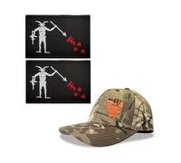 YUSENGMOO Casquette de Baseball Camouflage Seal Team Six,Tactical Seals Hat+Patch (6,L)
