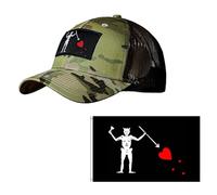 YUSENGMOO Casquette de Baseball Noir Camouflage Seal Team Six Tactical Seals Hat+Patch (4,L)