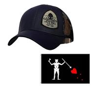 YUSENGMOO Casquette de Baseball Noir Camouflage Seal Team Six Tactical Seals Hat+Patch (5,L)