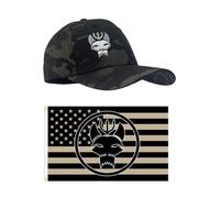 YUSENGMOO Casquette de Baseball Noir Camouflage US Seal Team Six, Ajustement Flexible Tactical Seals Hat+Patch (3,L)