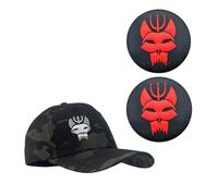 YUSENGMOO Casquette de Baseball Noir Camouflage US Seal Team Six, Ajustement Flexible Tactical Seals Hat+Patch (2,L)