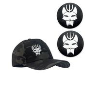 YUSENGMOO Casquette de Baseball Noir Camouflage US Seal Team Six, Ajustement Flexible Tactical Seals Hat+Patch (4,L)