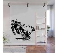 YUSENHUA Autocollant mural autocollant noir pour véhicule tout-terrain de montagne vélo de sport extrême décoration de salon tout-terrain