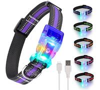 YUSHANG Collier Lumineux Chien,Collier LED Imperméables Rechargeables,Boucles à Déclenchement de Réglable Latéral Collier LED Clignotant Chien,Collier Lumineux Nuit pour Petits/Moyen/Gros Chiens