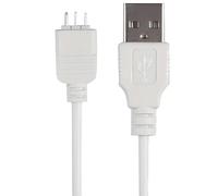 YUSHANG Lot de 2 câbles rechargeables USB 5 V/1 A pour collier de chien lumineux à dégagement latéral (35 cm, blanc cassé)