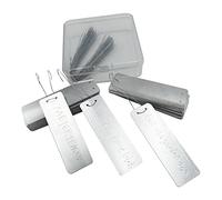 Yusheng 100 Étiquettes en Aluminium Double Face | Étiquettes d'arbre avec Fils Métalliques pour l'Extérieur et Le Jardinage