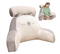 Yusheng Coussin de lecture, coussin de dossier avec accoudoirs et support pour la nuque, coussin de support, coussin de livre, coussin multifonctionnel pour lire, travailler et jouer 40 x 60 cm