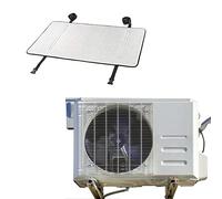 Yusheng Couvercle de climatisation extérieur - Couverture robuste AC Defender - En aluminium - Toutes saisons - Universel - Avec bande de fixation en nylon