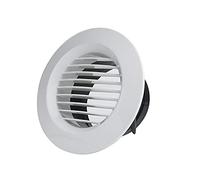 Yusheng Grille d'aération extérieure ronde en plastique pour la ventilation de la salle de bain, la cuisine de bureau, 75/100/125/150/200 mm