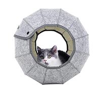 Yusheng Shell Lit pour chat - Panier pour chat - Jouet pour chat - Tunnel pour chat - Pour l'intérieur - Cage interactive - Pliable - Multifonction - Tube tunnel