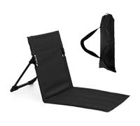 YushengTai Chaise de Plage Pliable, avec Dossier Intégré Chaise de Plage Portable, pour Le Jardin, la Randonnée et Les Pique-niques en Plein Air (Style Court-Noir)