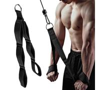 YushengTai Corde Triceps avec Zone de Longueur de 3 Sections, Corde de Triceps pour Push-Down, Cable Poulie Corde de Traction pour Accessoire Musculation, Corde Musculation