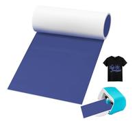 YushengTai Flex Thermocollant Joy Bleu pour Tissu, 14cm x 150m PU Rouleau Vinyle Thermocollant Aucun Tapis de Découpe Requis, Smart Iron On Joy pour Tissu (Bleu Royal)
