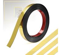 YushengTai Moulures décoratives autocollantes or mat 12 m, bande décorative autocollante pour cheminée, cadre de miroir, meubles et décoration de la maison