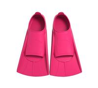 YushengTai Palmes de natation courtes pour enfants 33-35, en silicone, palmes de plongée courtes, palmes d'entraînement pour garçons et filles, rouges