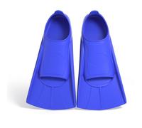 YushengTai Palmes de natation pour enfants, palmes courtes en silicone, palmes de plongée courtes pour filles, palmes d'entraînement pour garçons et filles (bleu, XS)