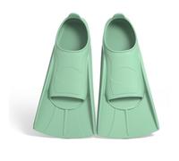 YushengTai Palmes de Natation pour Enfants, Palmes Courtes pour Enfants, Palmes de Plongée en Silicone, Palmes Courtes de Plongée, Palmes Courtes pour Garçons et Filles (Vert clair, S(33-35))