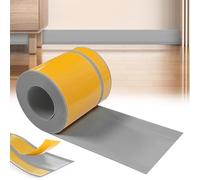 YushengTai Plinthe pvc, Gris 60 mm x 20 mm x 25m Plinthe Souple Autoadhésive Plinthe, Plinthe PVC Souple, Plinthe Adhesive, Convient pour la Salle de Bain et la Cuisine (Gris)