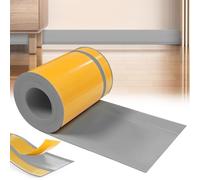 YushengTai Plinthe pvc, Gris 80 mm x 20 mm x 15m Plinthe Souple Autoadhésive Plinthe, Plinthe PVC Souple, Plinthe Adhesive, Convient pour la Salle de Bain et la Cuisine (Gris)