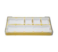 YushiTrading Boîte de rangement pour pièces de montre à 5 compartiments, organisateur de vis pour montres et boîte à outils, conteneur à petites pièces doublé de caoutchouc pour la réparation