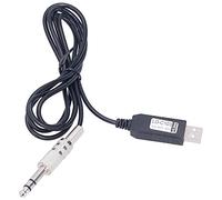 YushiTrading Câble de programmation d’interface radio câblée USB pour émetteur-récepteur amateur CwType, ligne de connexion pour équipement de transmission de code avec gaine en ABS de 1,5 m,