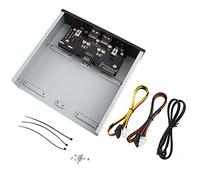 YushiTrading Commutateur de contrôle d’Alimentation pour Disque Dur, sélecteur de Disque Dur SATA à Double commutateur à Verrouillage Automatique, Sortie d’Alimentation à 6 Ports pour PC de