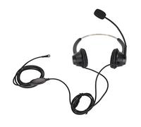 YushiTrading H360D - Casque téléphonique 2,5 VAC, Casque Professionnel avec Micro à réduction de Bruit, Casque binaural Filaire pour Centre d'appels pour Le Service Client, écouteur de Bureau