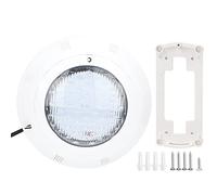 YushiTrading Lumière sous-Marine Blanche pour Piscine, 12 V CA, 40 W, 360 LED, étanche IP68, Montage Mural, remplie de résine, adaptée à l’Eau Douce ou salée, avec Plaque de Fixation pour
