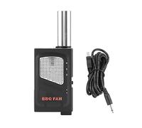 YushiTrading Souffleur d’air léger et portable pour barbecue, souffleur d’air manuel pour la cuisson en pique-nique en plein air, soufflet en acier inoxydable et en plastique avec un design à f