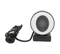 YushiTrading Webcam USB Full HD 1080p à 30 IPS avec lumière annulaire réglable, Webcam de Streaming avec Microphone à réduction de Bruit, caméra USB Plug-and-Play pour Ordinateur Portable et de