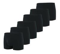 YUSHOW Lot de 6 Boxer Homme Coton sous-vêtement Fitted Trunk Respirant Caleçons Ultra Doux,Noir(6 Pack),M