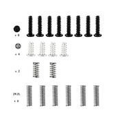 Yushu Jeu complet de vis et ressorts pour Switch NS/Joy-Console Outils de réparation