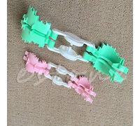 Yushu - Machine à pompons en forme de cœur, 2 x tailles L + S, tisseur de boules de peluche, outil de tricot, kit de bricolage, outils de tricot