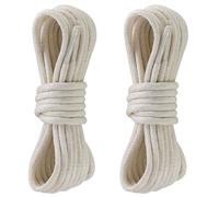 Yusimu Lacets Ronds Cirés Haute Qualité - Beige, 2,5mm Fins, Pour Chaussures Habillées, Oxfords, Brogues, Derby - Hommes & Femmes, 160 cm - 2 Paires