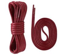 Yusimu Lacets Ronds Cirés Haute Qualité - Bordeaux, 2,5mm Fins, Pour Chaussures Habillées, Oxfords, Brogues, Derby - Hommes & Femmes, 100 cm - 2 Paires