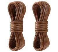Yusimu Lacets Ronds Cirés Haute Qualité - Brun Clair, 2,5mm Fins, Pour Chaussures Habillées, Oxfords, Brogues, Derby - Hommes & Femmes, 70 cm - 2 Paires