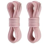 Yusimu Lacets Ronds Cirés Haute Qualité - Rose Clair, 2,5mm Fins, Pour Chaussures Habillées, Oxfords, Brogues, Derby - Hommes & Femmes, 120 cm - 2 Paires