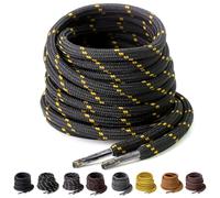 Yusimu Lacets Ronds pour Chaussures de Travail, Sport, Randonnée et Bottes - Renforcés 4,5 mm