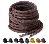 Yusimu Lacets Ronds pour Chaussures de Travail, Sport, Randonnée et Bottes - Renforcés 4,5 mm