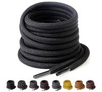 Yusimu Lacets Ronds pour Chaussures de Travail, Sport, Randonnée et Bottes - Renforcés 4,5 mm