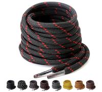 Yusimu Lacets Ronds pour Chaussures de Travail, Sport, Randonnée et Bottes - Renforcés 4,5 mm