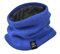 Yuson Girl Hiver Col Écharpe Femme et Homme Tour de Cou Chaud Tricot Foulard avec Doublé Polaire Cache-Col Epaisse Écharpe Tube Foulard Ronde pour Portage Moto Ski Velo,Taille unique,Bleu-Bleu