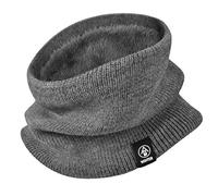 Yuson Girl Hiver Col Écharpe Femme et Homme Tour de Cou Chaud Tricot Foulard avec Doublé Polaire Cache-Col Epaisse Écharpe Tube Foulard Ronde pour Portage Moto Ski Velo,Taille unique,Gris Foncé