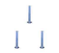 YUSSEQDD 3 Ensemble de 10/25/100/250/500ml Cylindre De Mesure Échelle Transparente Professionnelle Cylindres Gradués Tube D'essai Liquide Tasse À Mesurer 500ml, 500ml 3Ensemble
