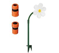 YUSSEQDD Arroseur Fou, arrosage Amusant de Fleurs dansantes rotatives, Durable et Robuste, à Utiliser dans Le Jardin et pour Les Jeux des Enfants, Blanc, +Adaptateur